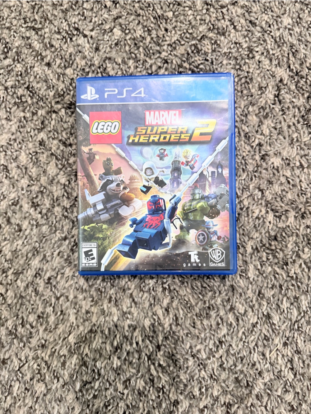 Lego Marvel Super Heroes 2 PS4 Game Case in Blue